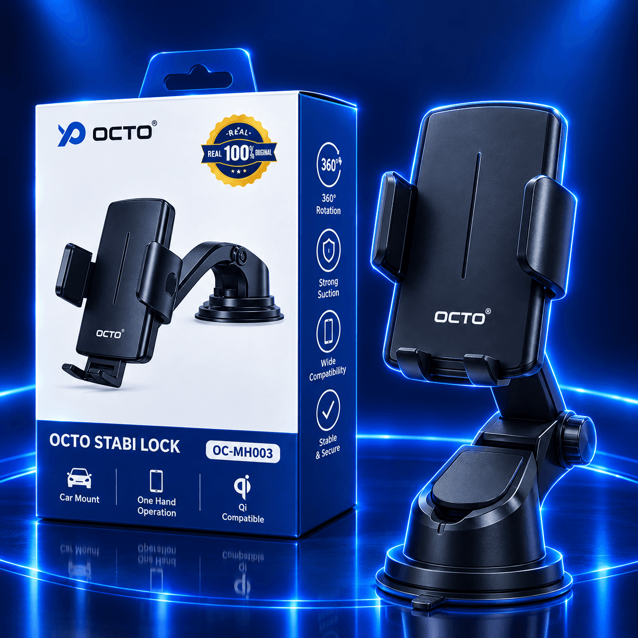 OCTO Stabi Lock Model(OC-MH003) Magnetic Car Mount